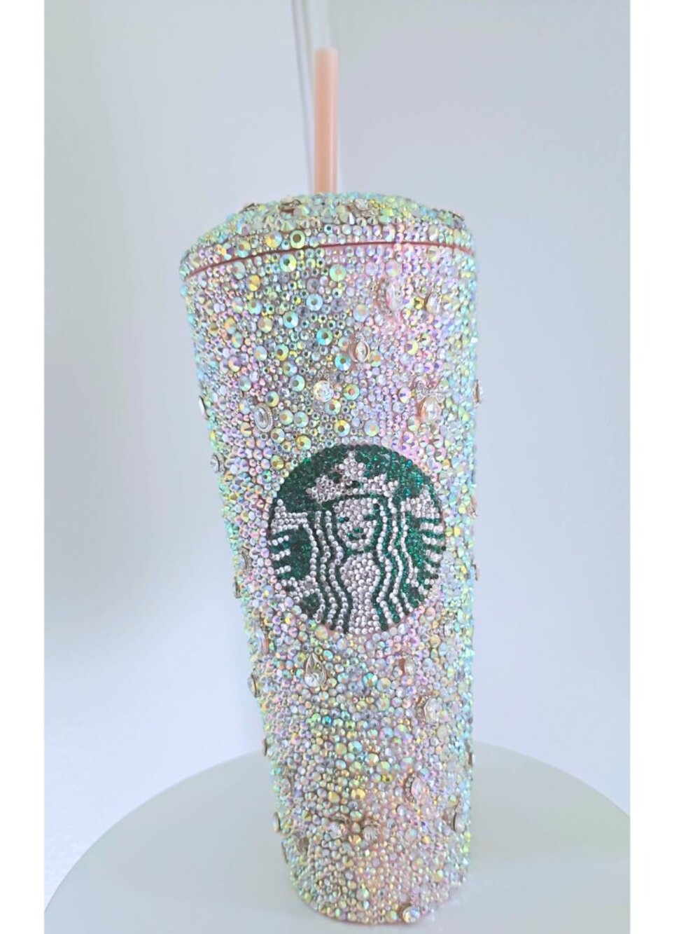 ✨ Custom Bedazzled Starbucks Venti Tumbler with Straw!